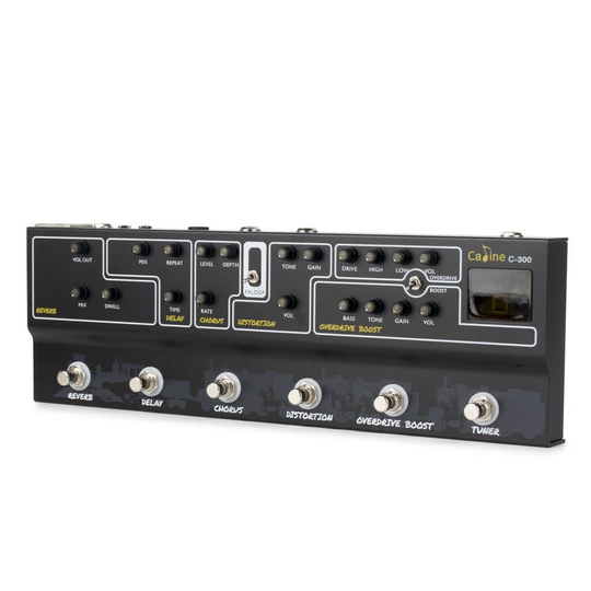 Caline C300 Multi Effect Pedal gitarr-multi-effekt