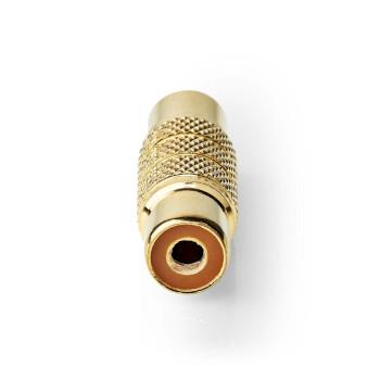 Nedis Mono Audio Adapter | RCA Hona | RCA Hona | Guldplaterad | Rak | Metall | Metall | 1 st. | Låda