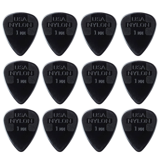 Dunlop Nylon Standard 1,0 mm plektrum (12 st.)