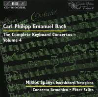Bach CPE: Keyboard Concertos Vol 4