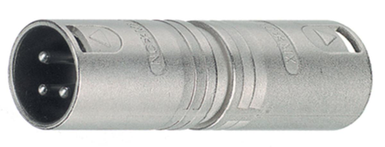 Neutrik XLR Adapter XLR 3p hane - XLR 3p hane Silver