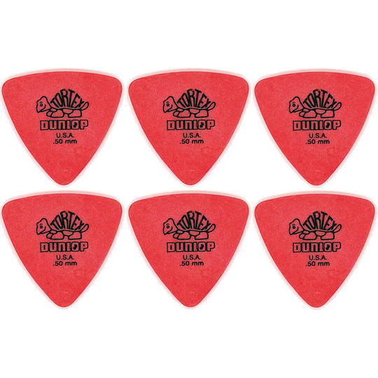 Dunlop Tortex Triangle 0,50 mm plektrum (6 st.)