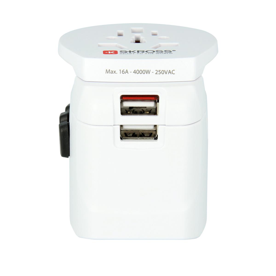 SKROSS: Pro Light World Adapter 2xUSB-A