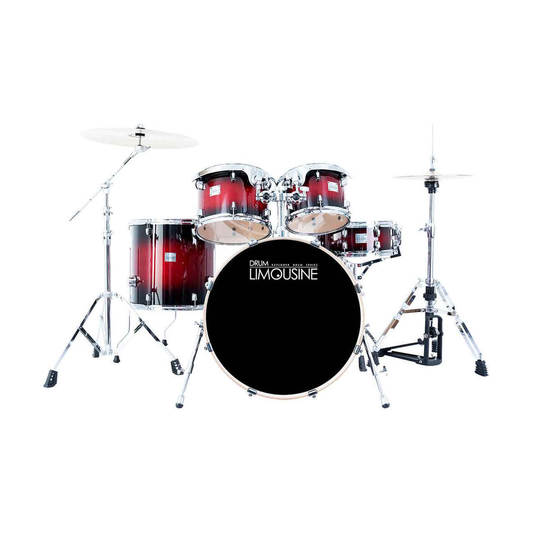 Drum Limousine Explorer 22 RF trumset red fade