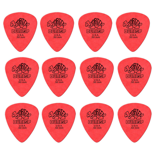 Dunlop Tortex Standard 0,50 mm plektrum (12 st.)