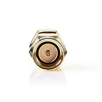Nedis SMA Adapter | SMA Hane Reverse Polarity | SMA Hane | Guldplaterad | 50 Ohm | Rak | Koppar | Guld | 2 st. | Kuvert