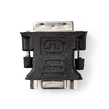 Nedis DVI adapter | DVI-I 24+5-Pin Hane | VGA hona 15p | Nickelplaterad | Rak | PVC | Svart | Låda