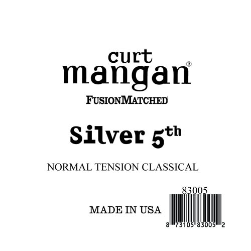Curt Mangan 83005 lös silver-wound 5th spansk gitarr sträng, normal-tension