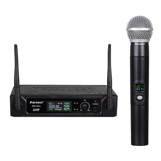 Karsect JRU-521L/HT-527C trådlöst handhållen mikrofon-set