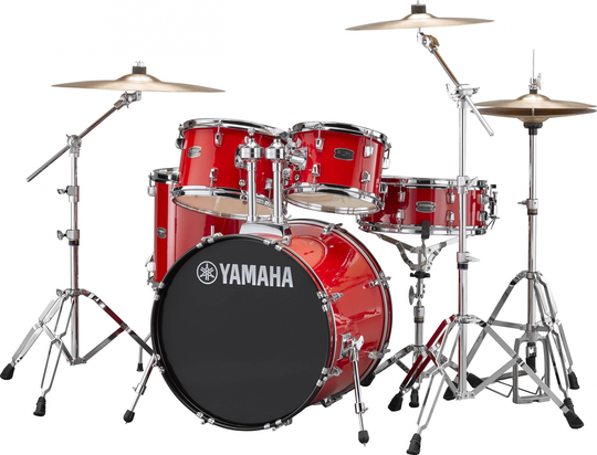Yamaha Rydeen Studio trumset - inkl. hårdvarupaket och bassänger - Hot Red