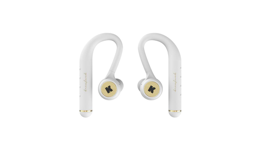 Kreafunk - bGEM Bluetooth Headphones - White/Gold