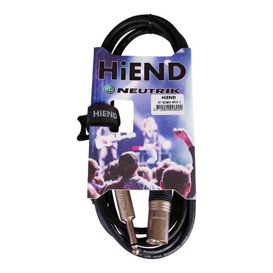 HiEnd with Neutrik XLR(han)-till-jack-kabel 3 meter
