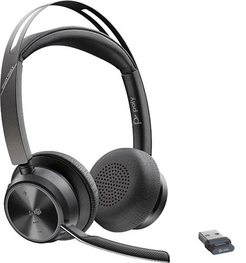 Poly Voyager Focus 2 UC MS Teams USB-A No Stand, BT Stereo headset