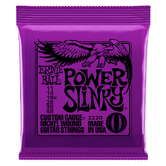 Ernie Ball Slinky Nickel Wound Gitarrsträngar, Elgitarr Power Slinky 011-048