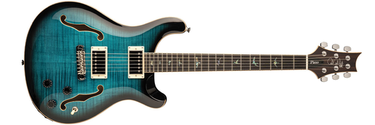 PRS SE Hollowbody II Piezo Elguitar (Blue Burst)