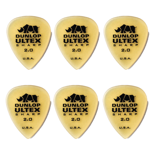 Dunlop Ultex Sharp 2,00 mm plektrum (6 st.)