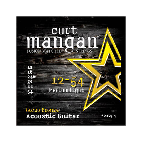 Curt Mangan 21254 80/20 Bronze western-gitarrsträngar 012-054