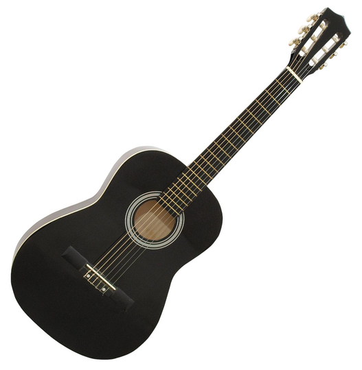 DiMavery AC-303 klassisk spansk gitarr 3/4, svart