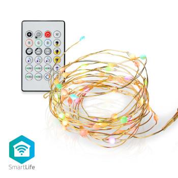 Nedis SmartLife LED-Remsa | Wi-Fi | Flerfärgad | SMD | 5.00 m | IP20 | 2700 - 6500 K | 400 lm | Android- / IOS