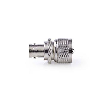 Nedis Satellite & Antenn Adapter | PL259 Hane | BNC Hona | Nickelplaterad | 75 Ohm | Rak | Metall | Silver | 10 st. | Plastpåse