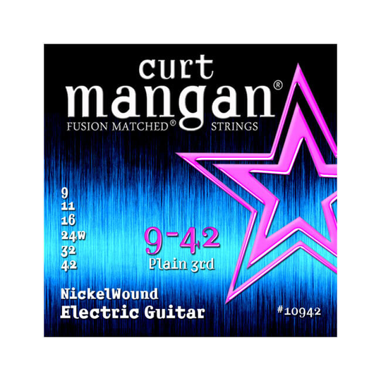 Curt Mangan 10942 Nickel Wound el-gitarrsträngar 009-042