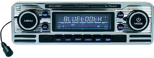 Caliber Bilstereo / Retro look / Chrome