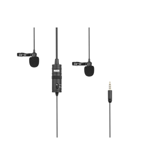 BOYA Mikrofon Lavalier x2 BY-M1DM 3.5mm 4m