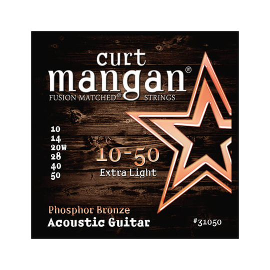 Curt Mangan 31050 Phosphor Bronze western-gitarrsträngar 010-050