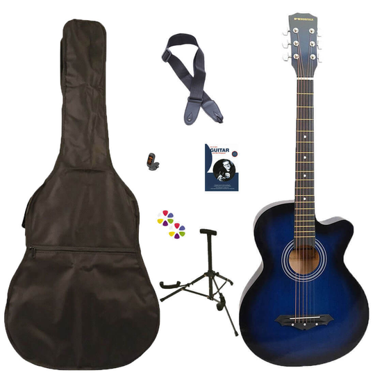 Norfolk STARTER BL western-gitarr paket blå