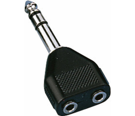 Monacor NTA-196 stort-jack till två mini-jack splitter
