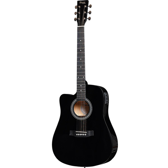 Sant Guitars AC-86EQL BK western-gitarr black