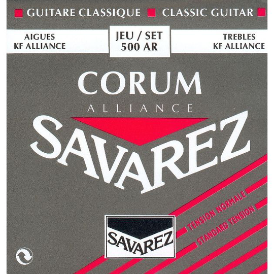 Savarez 500AR Alliance Corum spansk gitarr strängar, röd