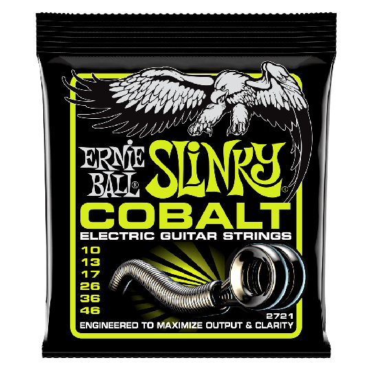 Ernie Ball Slinky kobolt gitarrsträngar, elgitarr Regular Slinky 010-046