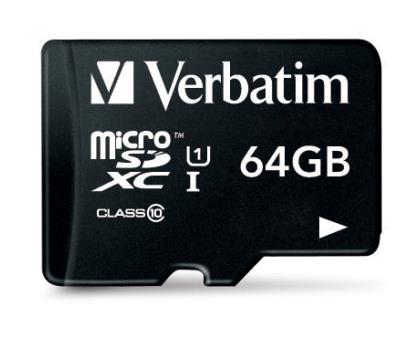 Verbatim Micro SDHC Premium 64GB Class 10 + SD adapt