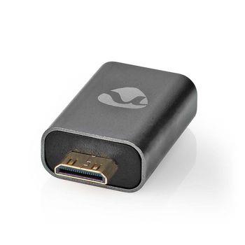 Nedis HDMI- Adapter | HDMI- Hane / HDMI- Mini kontakt | HDMI- Hona / HDMI- Utgång | Guldplaterad | Rak | Aluminium | Grått Med Metall | 1 st. | Kartong med täckt fönster