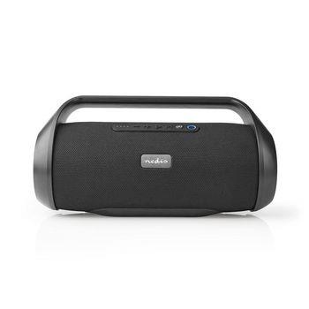 Nedis Bluetooth® Party Boombox | 6 hrs | 2.0 | 132 W | Uppspelning av media: AUX / USB | IPX5 | Synkroniseringsbar | Bärhandtag | Svart