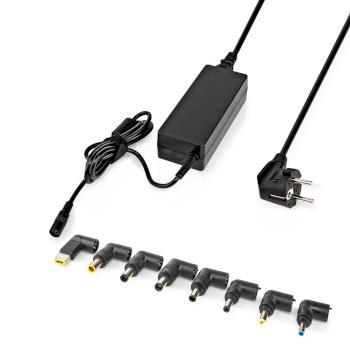 Nedis Notebook Adapter | 90 W | USB (20V) / 4.5 x 3.0 mm (19.5V) / 5.5 x 1.7 mm (19V) / 5.5 x 2.5 mm (19V) / 6.5 x 4.4 mm (19.5V) / 7.4 x 5.0 mm (18.5V) / 7.4 x 5.0 mm (19.5V) / 7.9 x 5.5 mm (20V) | 18.5 / 19 / 19.5 / 20 V DC | 6.0 A | Typ F (CEE 7/7)