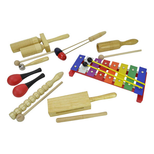 Barn percussion set med 8 delar