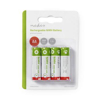 Nedis Laddningsbara Ni-MH-batteri AA | 1.2 V DC | 2000 mAh | 4-Blister