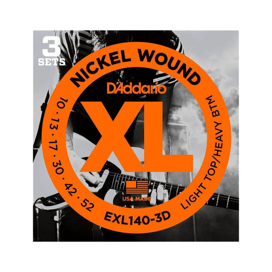 D'Addario EXL140-3D el-gitarr-strängar, 010-052 (3 set)