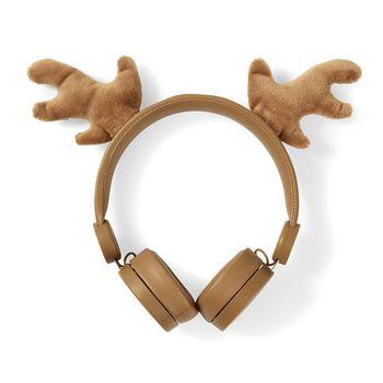 Nedis On-Ear Trådbundna Hörlurar | 3.5 mm | Kabellängd: 1.20 m | 85 dB | Brun