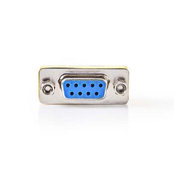 Nedis Serial adapter | Adapter | D-SUB 9-Pin Hona | D-SUB 9-Pin Hona | Nickelplaterad | Metall | Kuvert