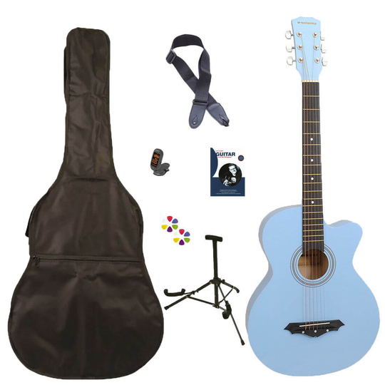 Norfolk STARTER LB western-gitarr paket, ljusblå