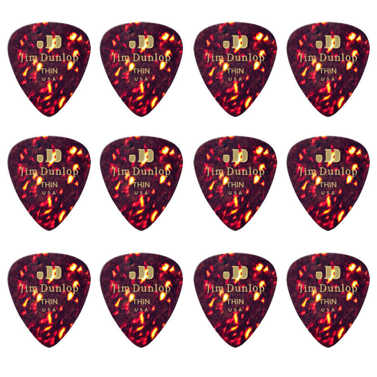 Dunlop Shell Classics Thin plektrum (12 st.)