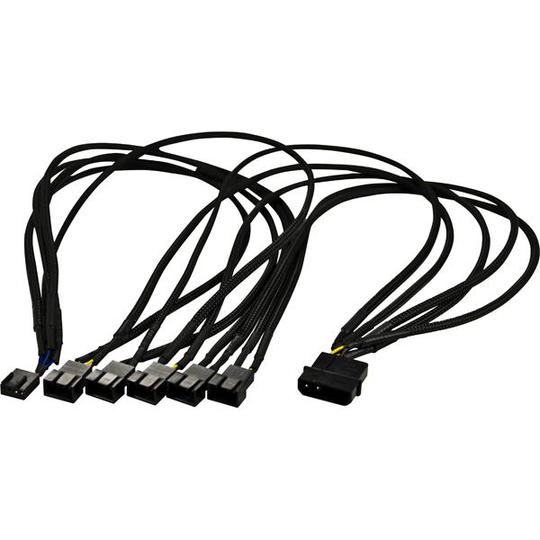 Adapter splittkabel för 4 pins fläktar, från 1-5