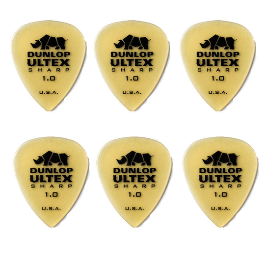 Dunlop Ultex Sharp 1,0 mm plektrum (6 st.)