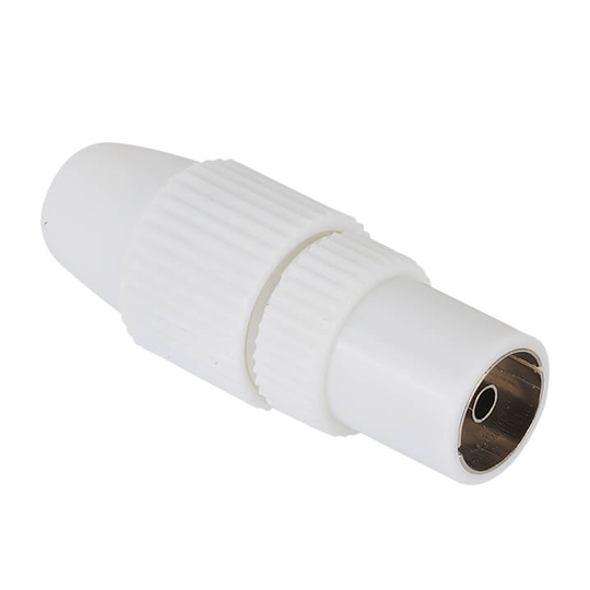 HAMA Adapter Antenn Avskärmad Koax Hona Vit