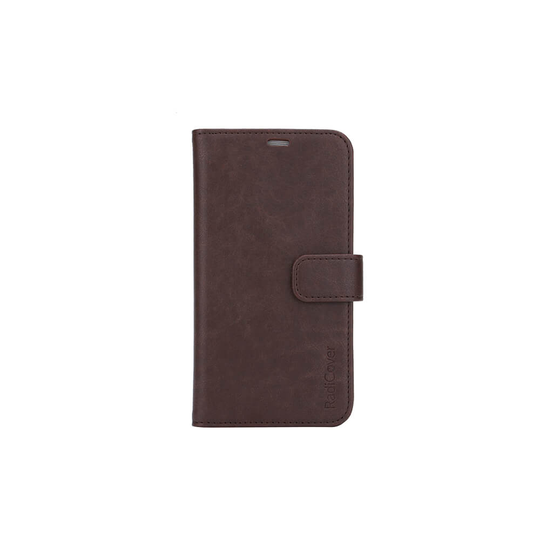 RADICOVER Strålningsskydd Mobilfodral PU iPhone 11 Pro Max Flipcover Brun