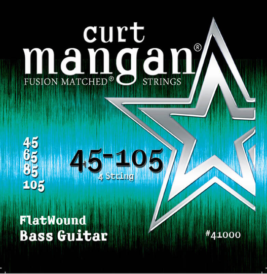 Curt Mangan 41000 Flatwound el-bassträngar 045-105