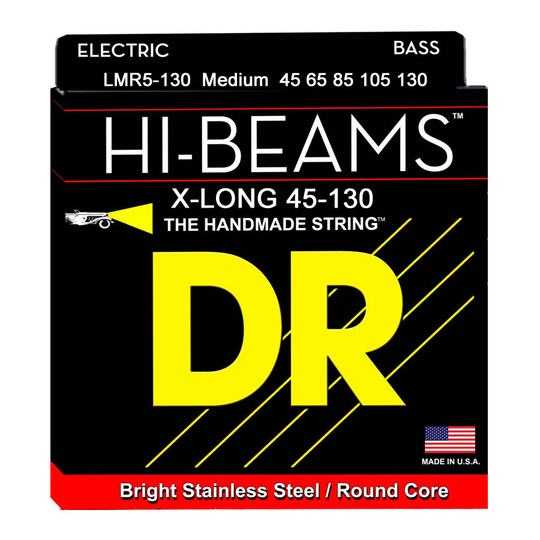 DR Strings LMR5-130 Hi-Beam 5-strängade el-bas strängar, 045-130